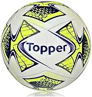 Bola de Futsal Topper 22 Pro Oficial, Costurada à Mão, Tamanho Nº 4, Uso Indoor, Adulto e Infantil, Futsal Society Treino e Jogo