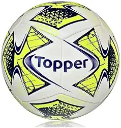 Bola de Futsal Topper 22 Pro Oficial, Costurada à Mão, Tamanho Nº 4, Uso Indoor, Adulto e Infantil, Futsal Society Treino e Jogo