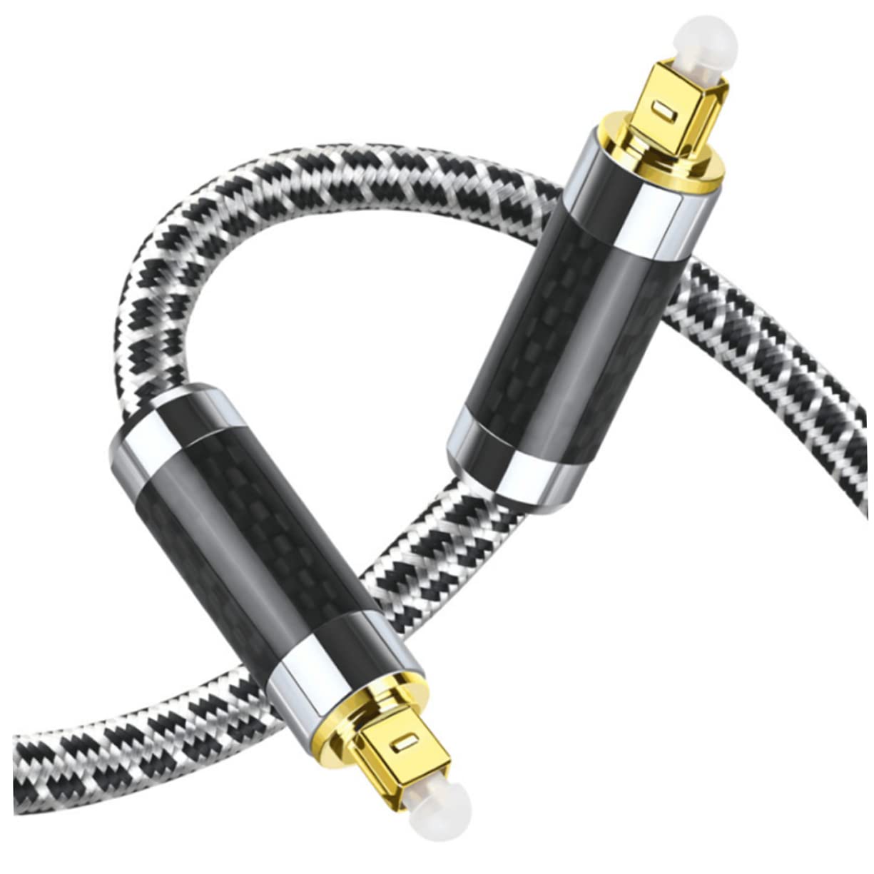 Cavo Ottico Audio Digitale 5m in Fibra Nero per Amplificatore | Monitor e Home Theater, Segnale Ottico Stabile, Alta Fedeltà, Compatibile Apparecchi di Riproduzione Audio