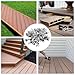 Balacoo 100pcs Small Deck Fasteners, Stainless Steel Deck Clips for Composite Decking Boards, Spacer Tool for Boards