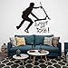 Stunt Scooter Trick Wandaufkleber Raumdekoration Inspirierendes Zitat Wandtattoo Spielzimmer Jungenzimmer,61 X 56 Cm,22 Schwarz