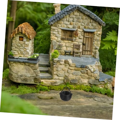 Caldero de Halloween pequeño para manualidades infantiles y centros de mesa de hogar 5