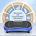 bigzzia Vibration Plate Exercise Machine, Vibration Plate for Lymphatic Drainage, 2025 Upgraded Double Motors for Weight Loss (Electric Blue)