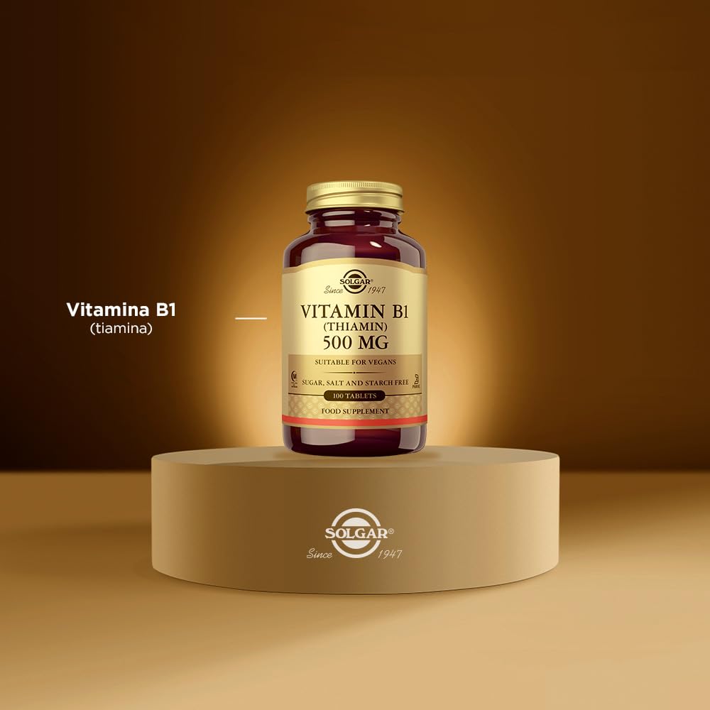 Solgar Vitamina B1 (tiamina) 500 Mg Comprimidos - Envase De, 100 Unidad