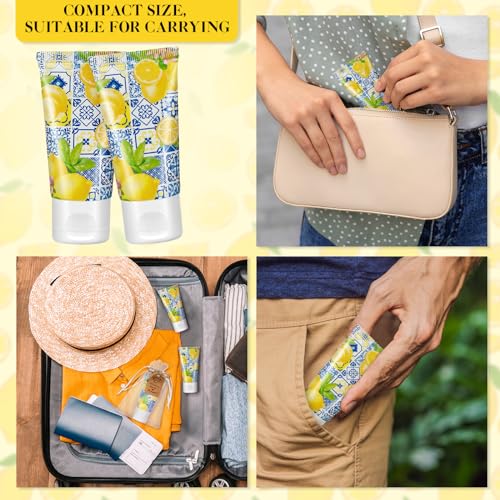 Image of 36 Sets Sunscreen for Baby Shower Party Favors SPF 30 Mini Lotion 1 oz Resistant Travel Sunscreen Bulk Thank You Gifts for Guest Party Supplies(Lemon)