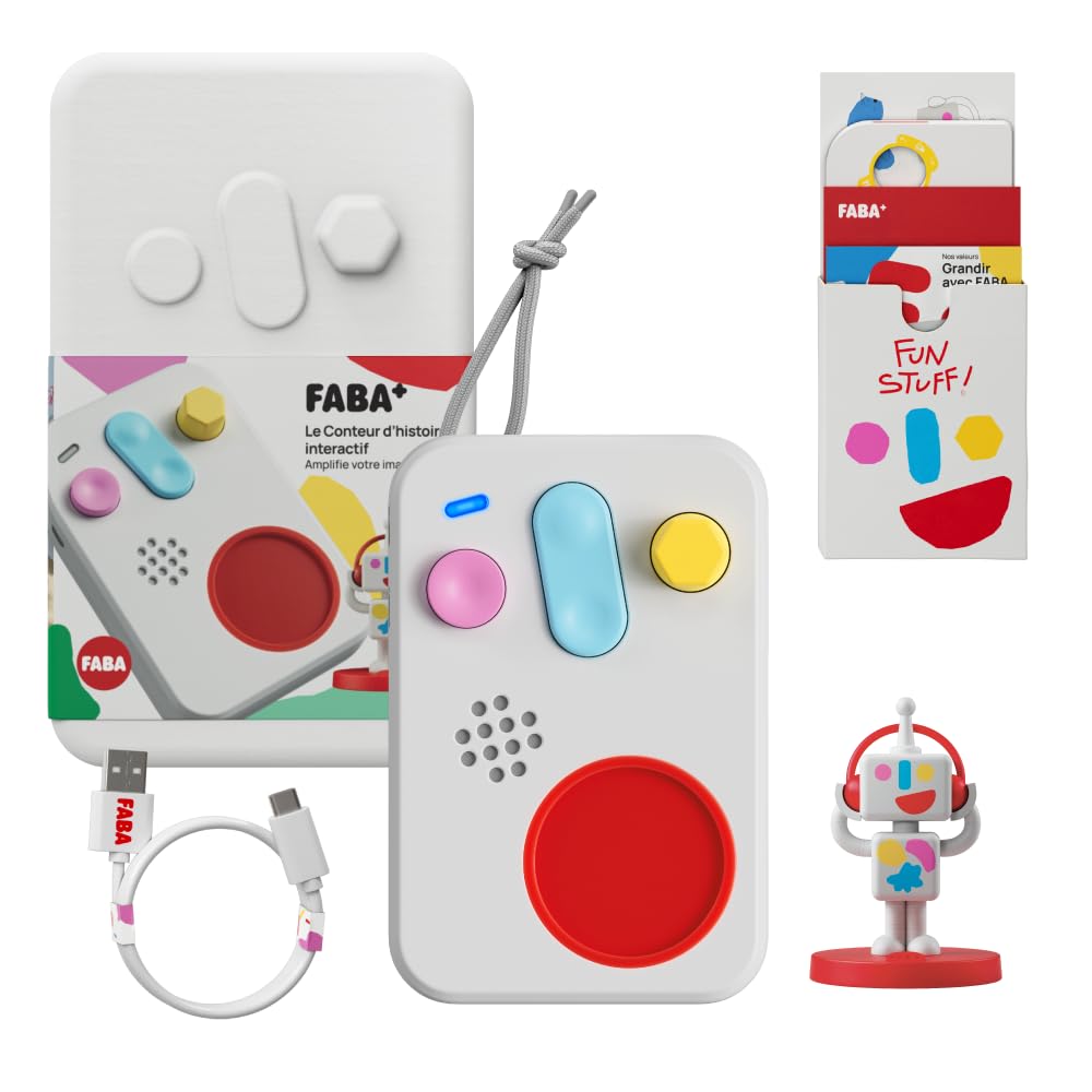 FABA+ Historias interactivas, Contenido de Audio para niños de 0 a 10 años, Personaje de Sonido Faba•Me, Rutina de Dodo y luz Nocturna, Juego Educativo Musical, versión Francesa