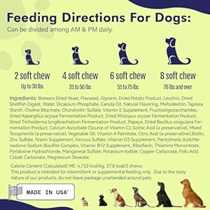 Multivitamin Treats for Canine  Glucosamine Chondroitin for Joint Help + Digestive Enzymes  Probiotics  Grain Free Canine Vitamin for Pores and Skin  Coat + Immune Well Being  60ct  Cucciolini Doodles Multivitamin treats for canine  glucosamine chondroitin for joint help + digestive enzymes  probiotics  grain free canine vitamin for pores and skin  coat + immune well being  60ct   cucciolini doodles