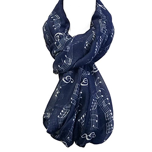 Wrapables® Lightweight Musical Notes Infinity Scarf4