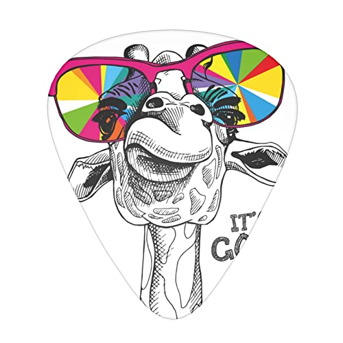 Ensemble de 12 médiators de guitare girafe drôle mignon pour guitare acoustique, guitare électrique, contrebasse… - Les Beatles, Paul McCartney, John Lennon, RIngo Starr, George Harrison Ensemble de 12 médiators de guitare girafe drôle mignon pour guitare acoustique, guitare électrique, contrebasse…