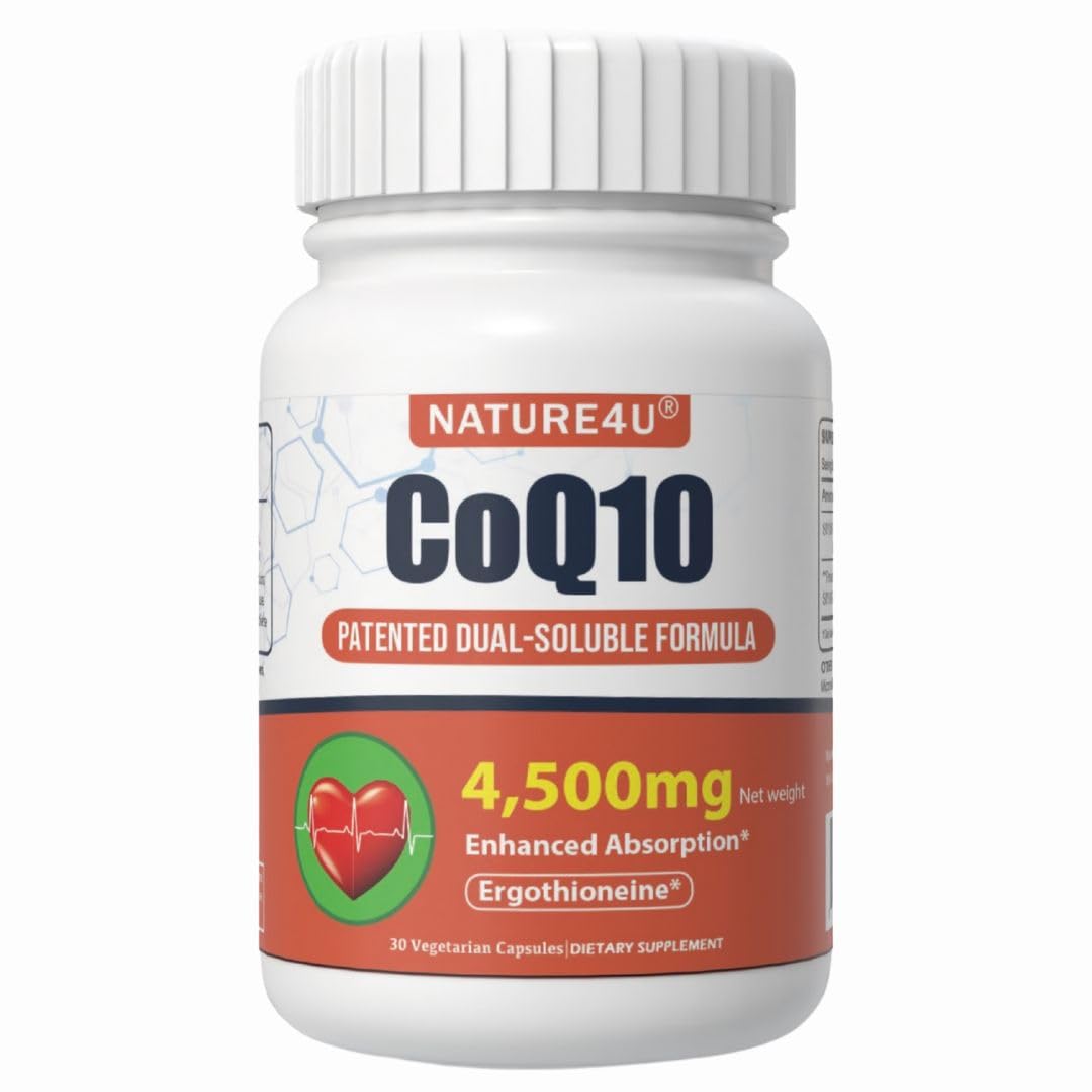 Nature4U Suplemento de CoQ10 com L-ergotioneína 150 mg, 30 cápsulas
