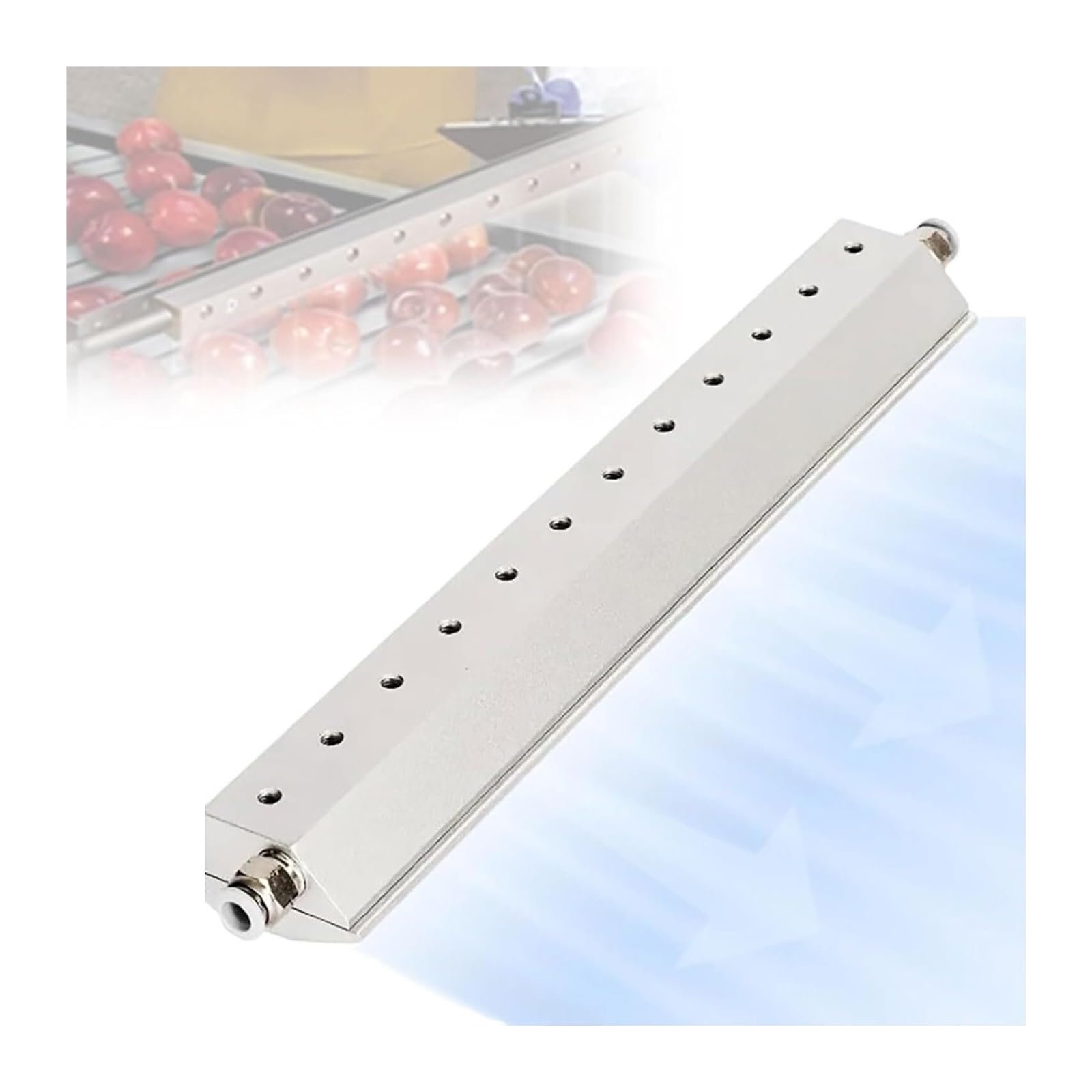 Soplador de cuchilla de aire de 250mm en aleación de aluminio con hilo 1/4 industrial