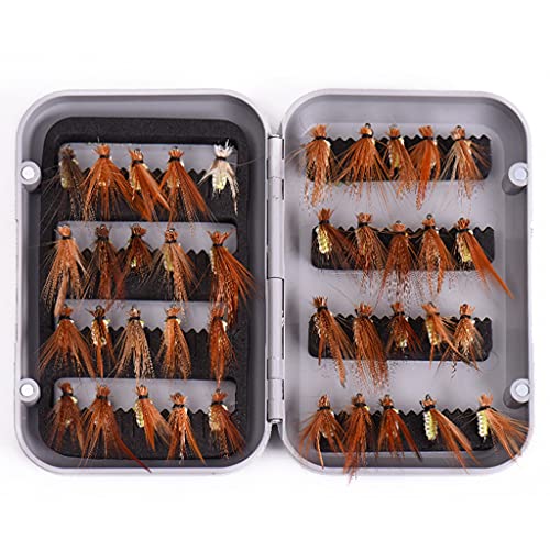 KLOVA Kit Mosche Pesca a Mosca con Scatola, Mosche...