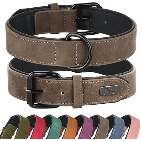 Didog Soft Padded Leather Dog Collar Cover