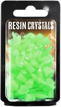Green Stuff World for Models & Miniatures - Green Glow Resin Crystals - Medium 10392, GSWD-10392