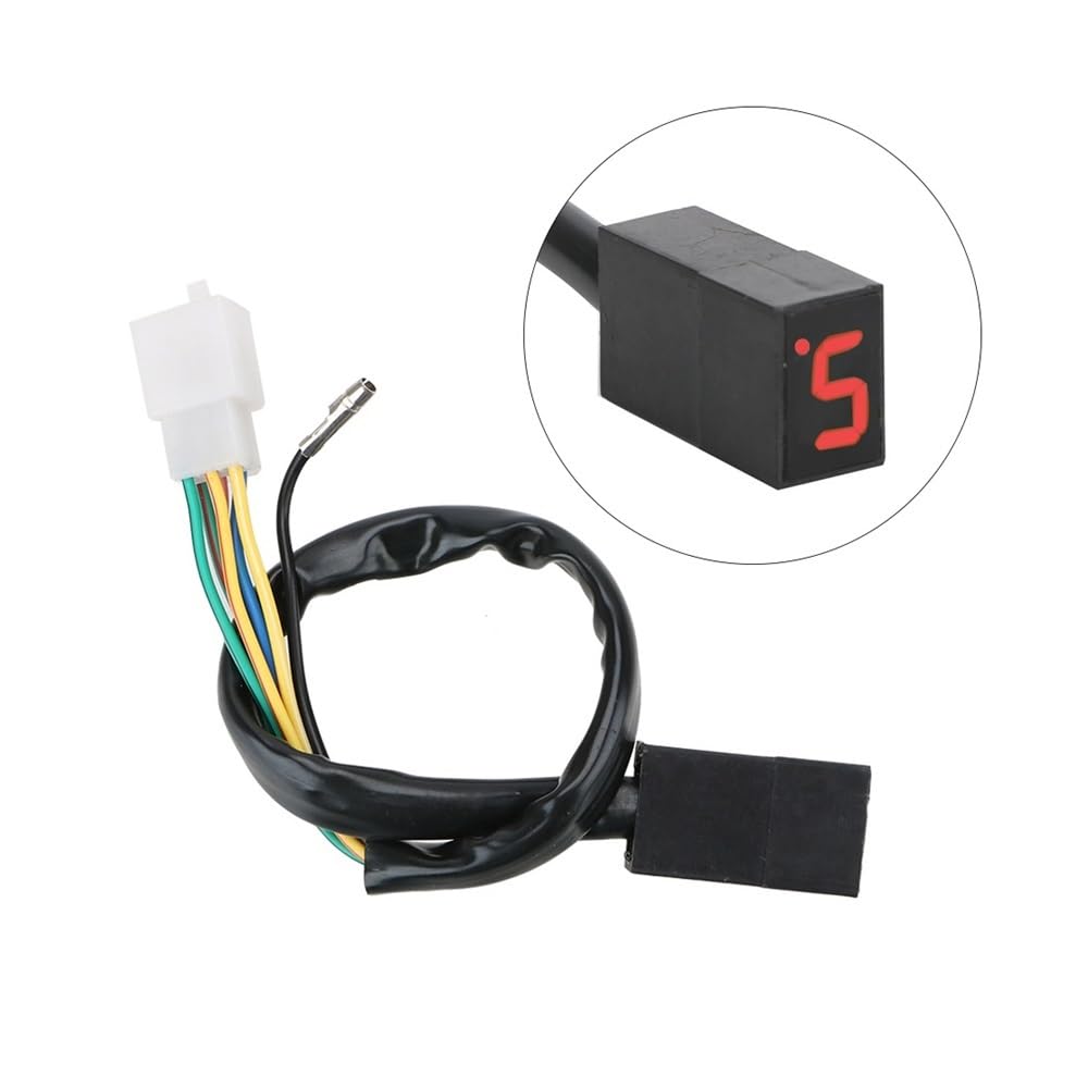 Indicador Digital de Marchas para Motocicleta, Pantalla indicadora de Marchas para Motocicleta, Sensor de Palanca de Cambios de 5 Marchas, Accesorios para Motocicleta, repuestos para ATV.