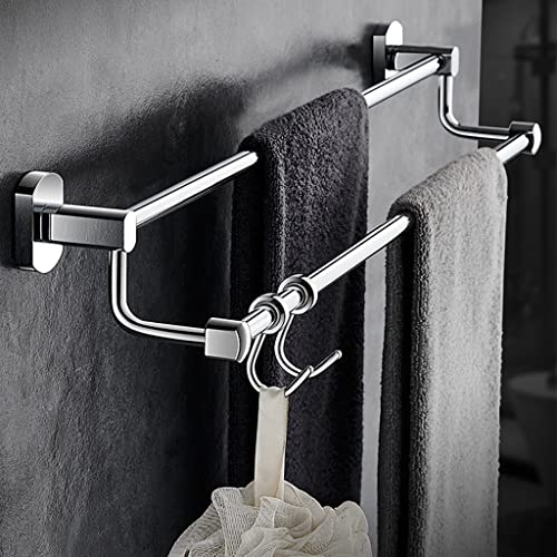 Porte-serviette de bain double barre pour éviter l'humidité et les mauvaises odeurs