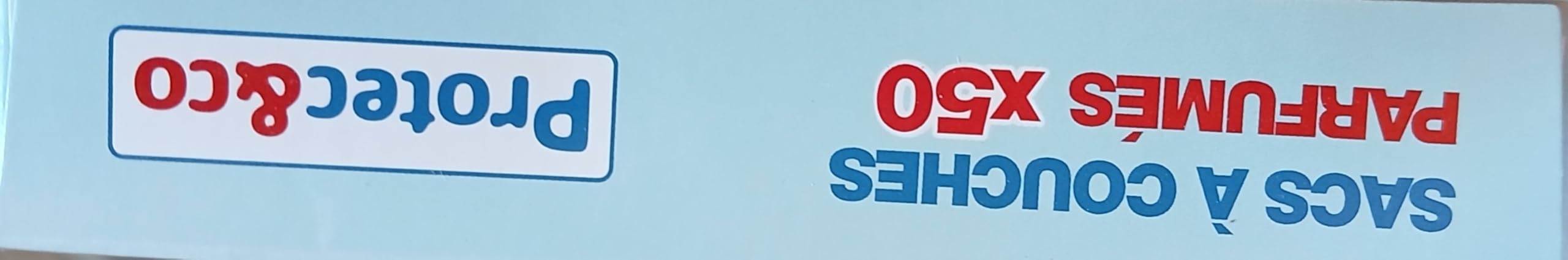PROTEC&CO Sacs Parfumés pour Couches Neutralise Les Odeurs Pratique et Hygiénique Opaques Boîte de 50 sacs