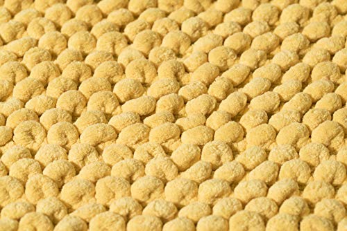 Croydex Yellow Super Soft Cushioned Bath Mat with Slip-Resistant Backing
