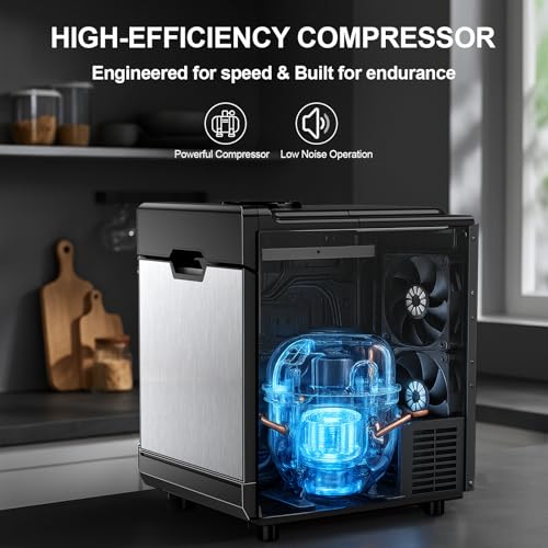 Fabricadora de Hielo Nugget SOZT 40 lb Día Acero miniatura 6