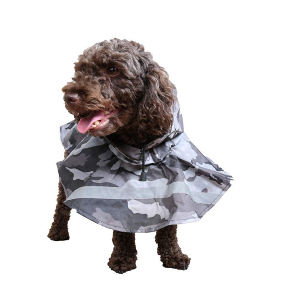 KoKoBin Reflective Dog Coat with Hood Ultralight Breathable Waterproof for Medium and Large Dogs, grey, XL - Image 3