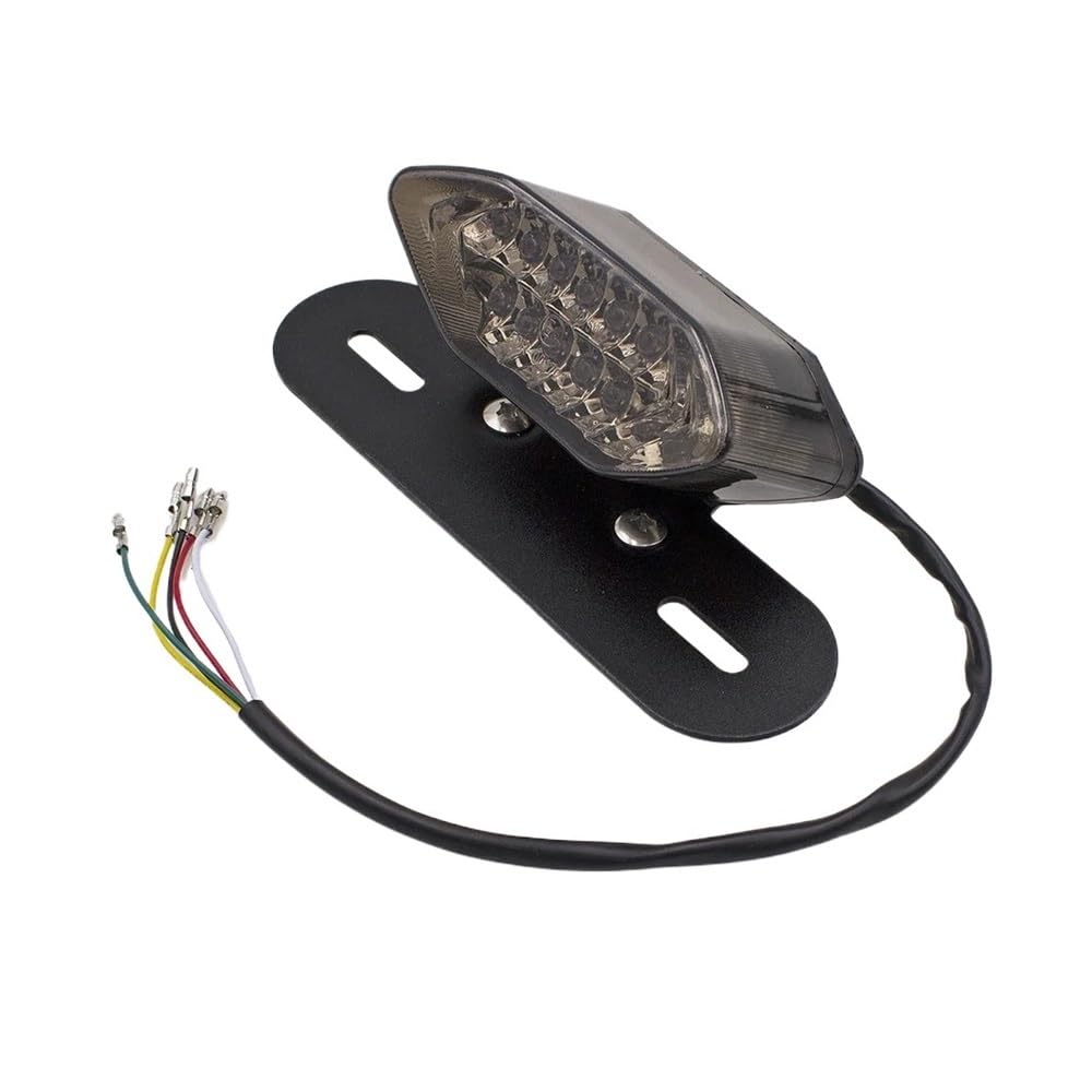 lampada stop moto 12V Universale Accessori Moto Fanale Posteriore LED Con Sterzo Moto Luce Freno Posteriore Parti Di Attrezzatura Luce Di Segnalazione LED