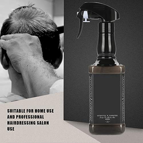 Botella Spray Plástica 500 ml para Peluquería Negra miniatura 3