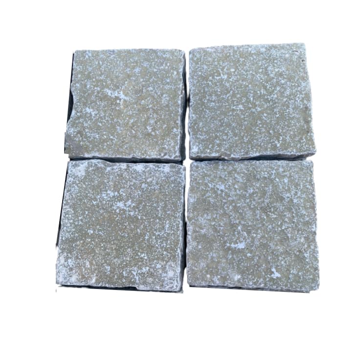 Amazon.co.jp: 敷石 庭 平板 グレー 200×200×30mm 4枚 ステップ 和風