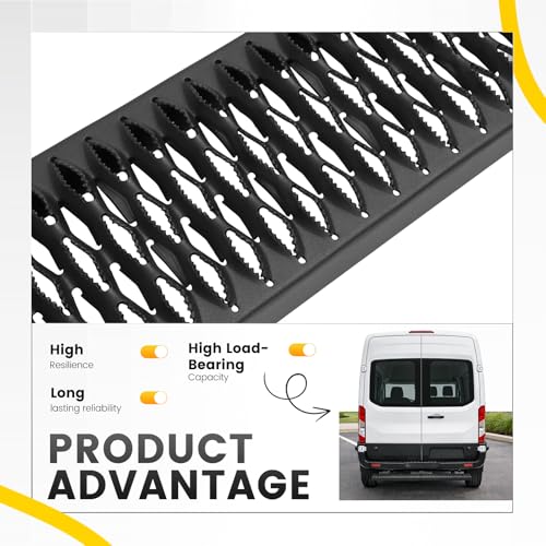 Estribo lateral trasero aluminio negro compatible Ram ProMaster miniatura 4