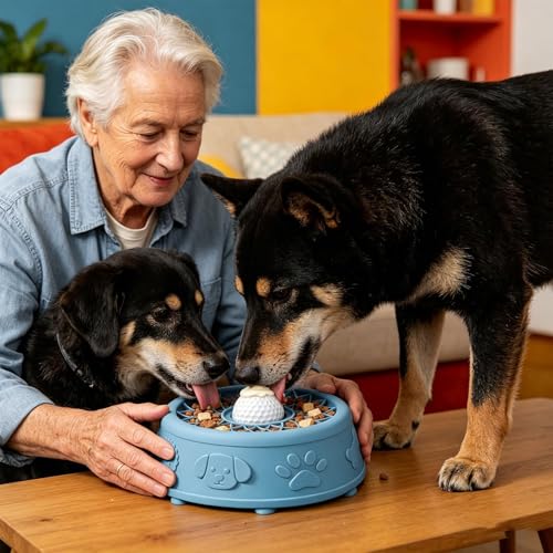 Bol antidérapant à alimentation lente pour chiots et chatons - 4
