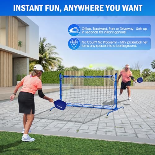 Filet de rebond de pickleball réglable de 1,8m pour entraînement solo