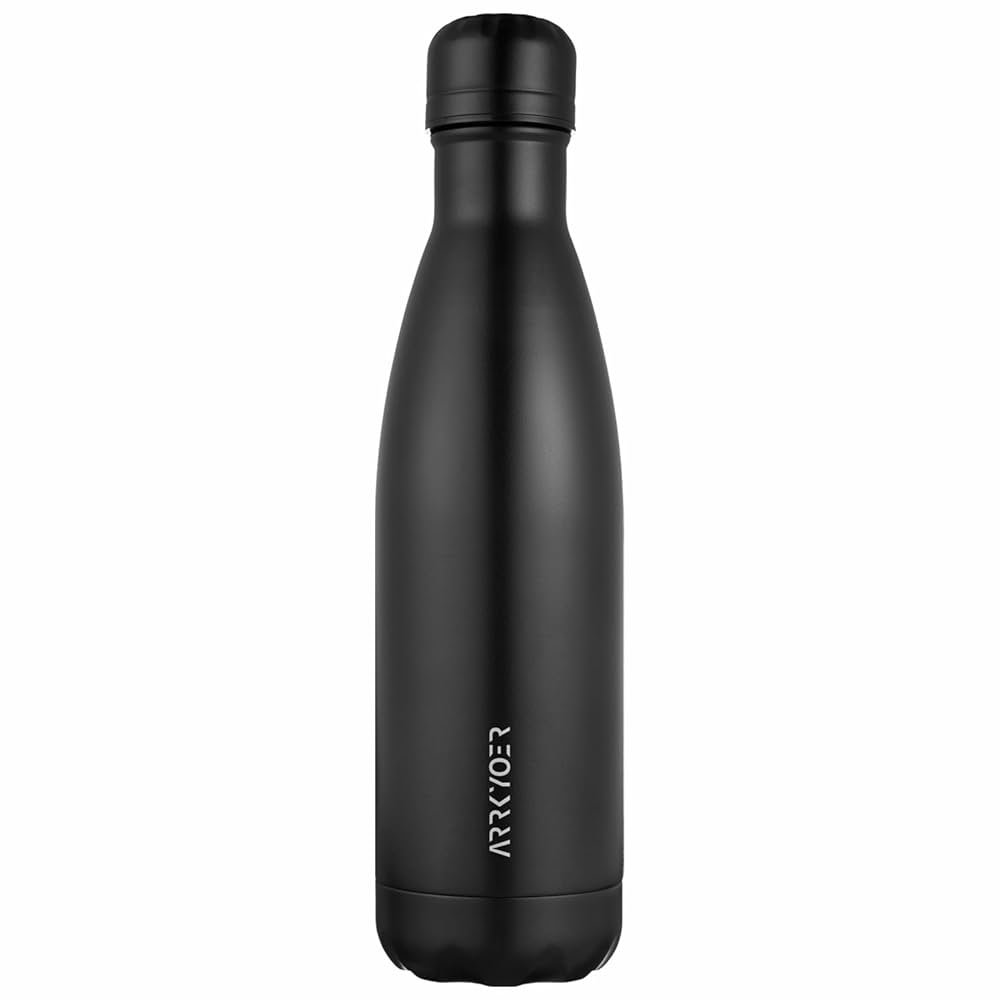 Stainless steel insulated water bottle construction