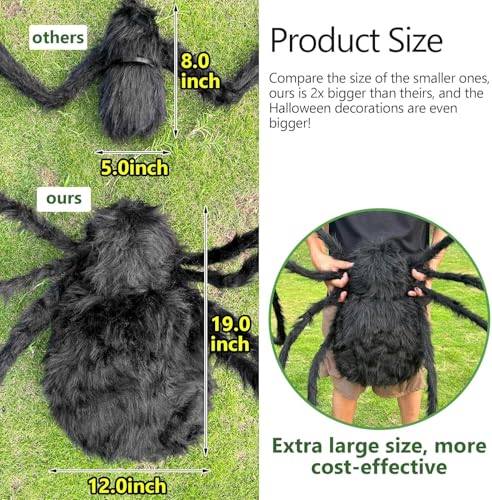 12 Ft Halloween Giant Inflatable Spider - image 3