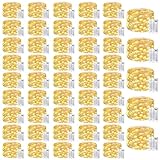 【Guirlande lumineuse à 50 LED à piles】Chaque guirlande lumineuse LED décorative avec minuterie avec fil de cuivre malléable de 5 m/16,4 pieds et mini LED lumineuses avec 50 pièces, idéale pour table, chambre à coucher, mariage, fête, Noël, décoration du Nouvel An