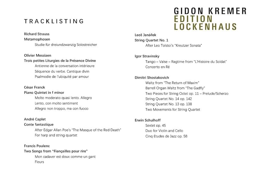 Edition Lockenhaus (Limited Edition 5 CD Set): Kremer, Gidon