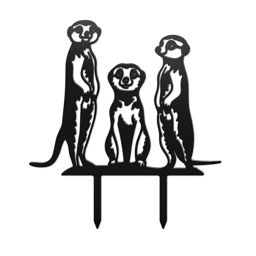 Piquet suricate en métal de haute qualité pour une décoration de cour durable