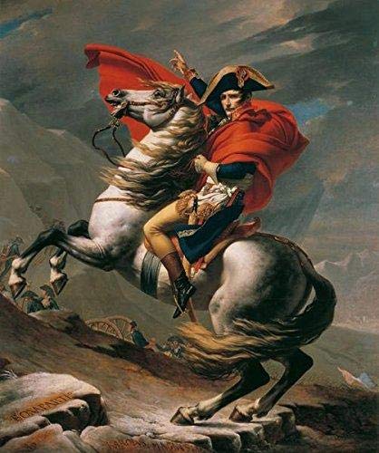 Tallenge Poster Paper Napoleon Crossing The Alps I by Jacques-Louis David Most Famous Paintings in The World Collection Poster (Paper,12 x 10-inches, Blue)-image-45