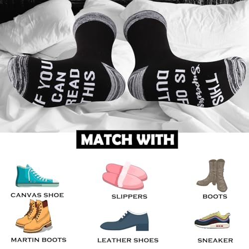 LEVLO 1 Pair Supervisor Colleague Gifts This Supervisor Is Off Duty Socks BFF Father Boss Colleague Retirement Gifts4