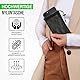 wortek Universal Handytasche Nylon Mesh 18,5 x 9cm Handy Tasche Handysocke für gängige Smartphone bis 6,5 Zoll – Handy Zubehör Mesh Beutel Kopfhörer Smartphonetasche schwarz