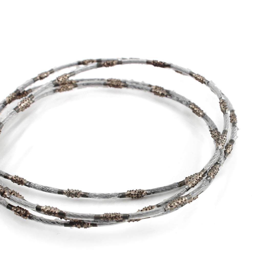 Scie à fil diamantée 2,2 mm super fine pour couper du granit, du marbre, du jade, du béton, de la pierre - 1 m par lot