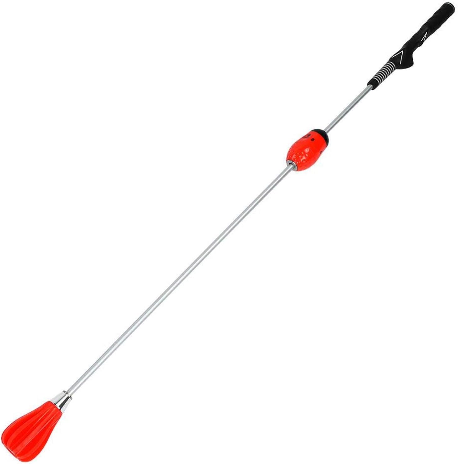 Golf Swing Training Stick, Light Weight Golf Swing Trainer Aid, Adjustable Electrical Insulation for Warm-Up Daily Practice Golf Lover(red)