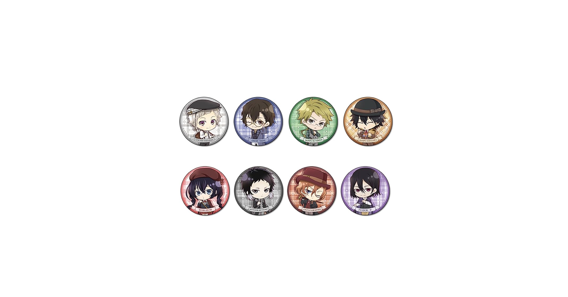 文豪ストレイドッグス ぷちちょこ 缶バッジ アクキー 6点セット