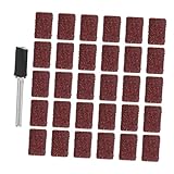 NUOBESTY Kit Tambour à Poncer Avec Tige Manchons Abrasifs Pour Outils Rotatifs Ponçage E...