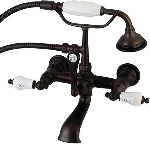 Miniatura 9 de Kingston Brass AE556T1 Aqua Vintage Clawfoot - Grifo de bañera (7 pulgadas), cromo pulido