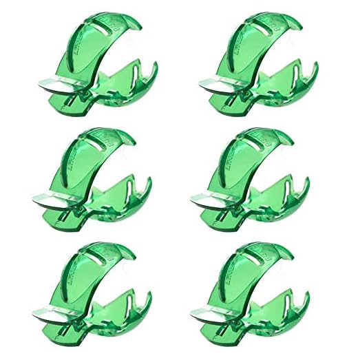 Clips Marcadores Pelotas Golf Herramienta Práctica Clip Dibujo Accesorios Entrenamiento Golf Colocación Campo para Plantillas de Marcadores de Línea de Alineación para Marcar Bolas Verdes (6 Piezas)