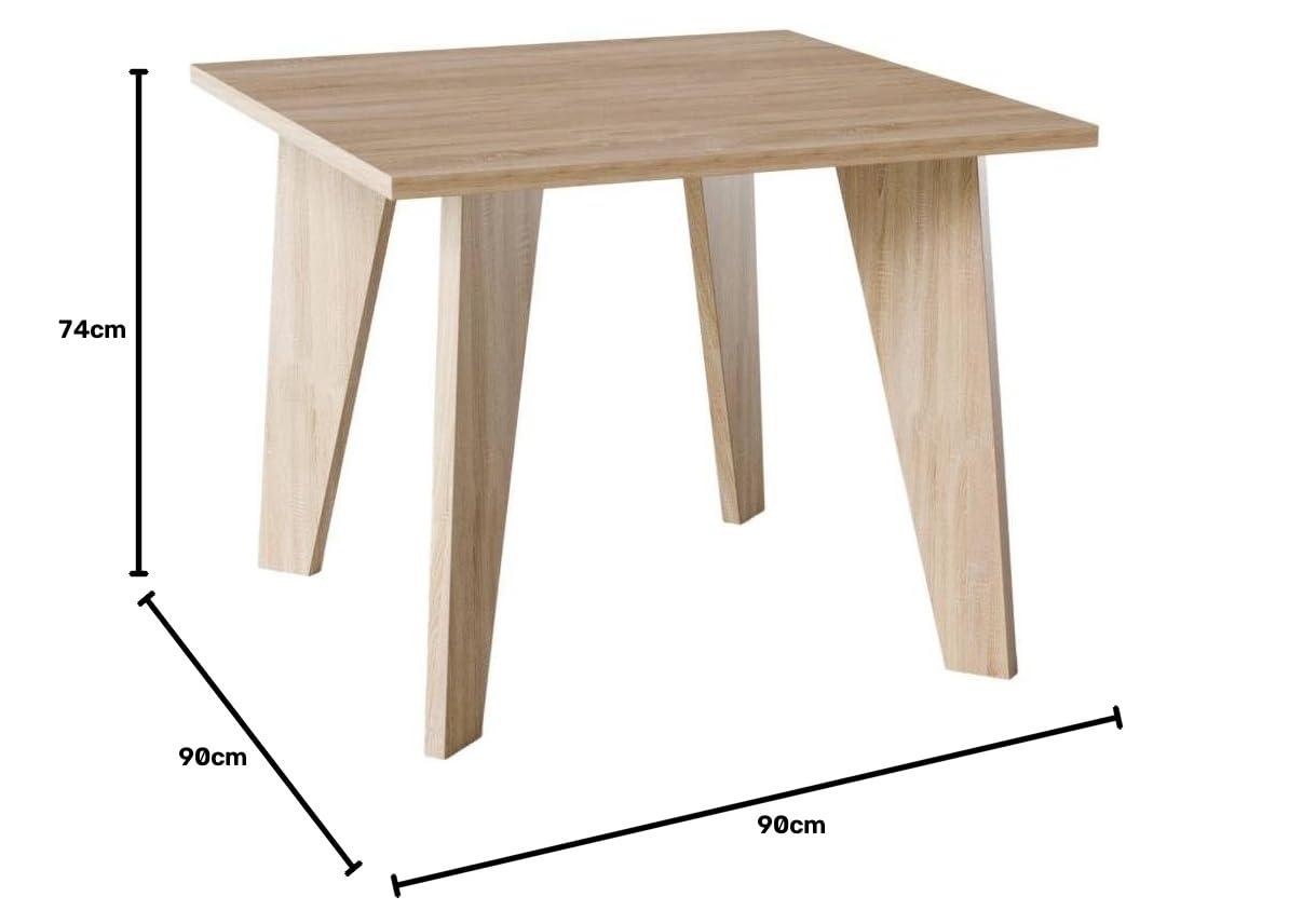 Stół OLEN 90 x 90 cm do kuchni, salonu, jadalni Dąb Sonoma