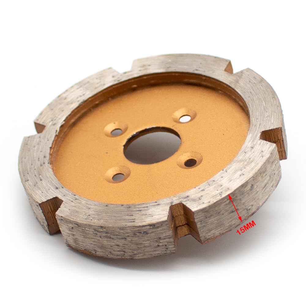 90MM Diamond Saw Blade, 3-15MM Thickened Carving Blade Stone Wall Concrete Floor Slotting Dry Cutting Sintering Grinding Blade (15MM Thickness)