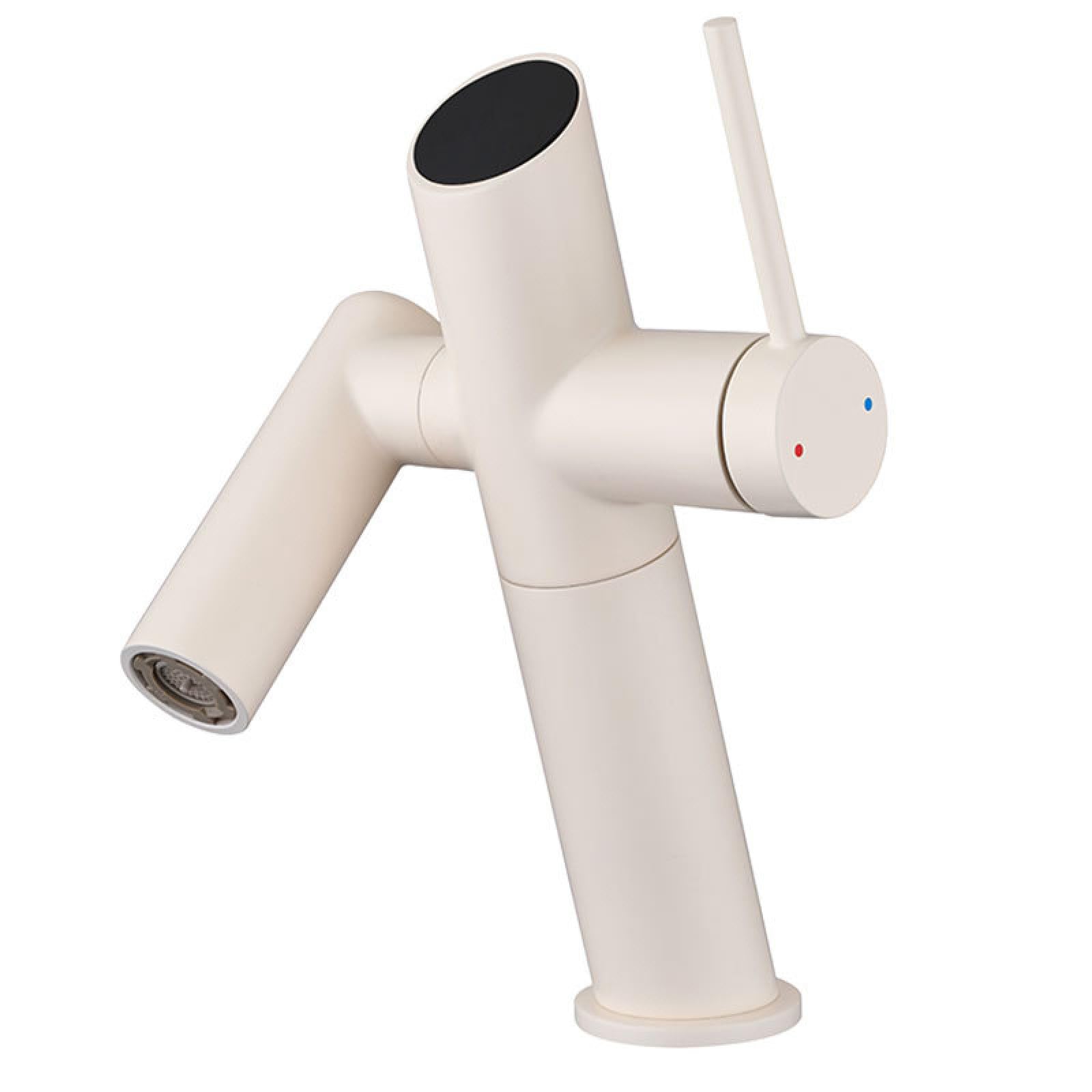 Fanjubei Milky White Bathroom Copper Hot And Cold Hand Wash Faucet,