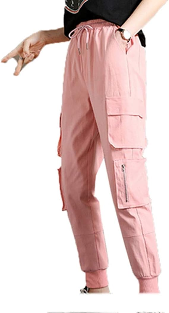 Amazon レディース 運動着 スポーツパンツ ダンスパンツ カーゴパンツ 長ズボン 美脚 トラックパンツ フリーサイズ ワイド ファンション 韓流 スリム かっこいい カジュアル 作業ズボン テーパードパンツ ワイドパンツ ロングパンツ 通販