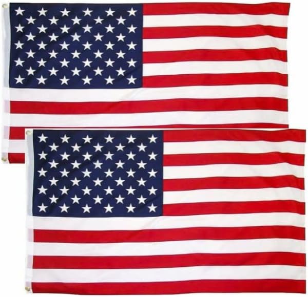 Magik 4-8 Pack 2x3 Ft American USA United States Flag with Grommets Outdoor Indoor (8 Pack)