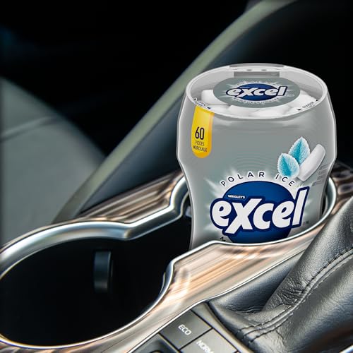 Excel Sugar-Free Gum, Polar Ice, 60pc Bottle, 6ct {Imported from Canada} - image 9